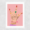 You Rock by Emmy Lupin Studio Narrow White Frame