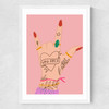 You Rock by Emmy Lupin Studio Medium White Frame