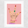 You Rock by Emmy Lupin Studio Wide White Frame