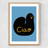 Ciao Bird Medium Oak Frame