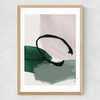 Minimalist Painting I Medium Oak Frame
