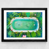 Forest Bathing Wide Black Frame