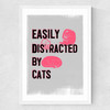 Easily Distracted Medium White Frame