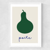 Poire Medium White Frame