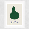 Poire Wide White Frame
