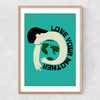 Love Your Mother Narrow Oak Frame