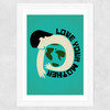 Love Your Mother Wide White Frame