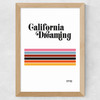 California Dreaming Wide Oak Frame