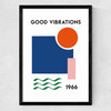 Good Vibrations Medium Black Frame