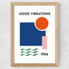 Good Vibrations Wide Oak Frame