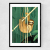 Sloth by Dieter Braun Narrow Black Frame