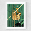 Sloth by Dieter Braun Medium White Frame