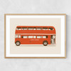 London Bus Narrow Oak Frame