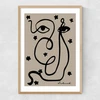 Abstract by Hali Igwelaezoh Narrow Oak Frame