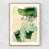 Minimalist Painting IX Narrow Oak Frame