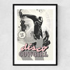 Retro Disco Cowgirl Narrow Black Frame