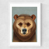 Bear by Dieter Braun Medium White Frame