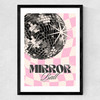 Retro Mirror Ball Medium Black Frame
