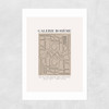 Aztec Beige Unframed Print