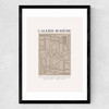 Aztec Beige Medium Black Frame