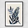 Blue Plant II Narrow Black Frame