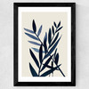 Blue Plant II Wide Black Frame
