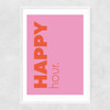 Happy Hour Narrow White Frame