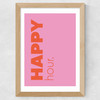 Happy Hour Wide Oak Frame