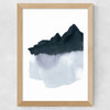 Mountain Scape Minimal Wide Oak Frame