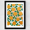 Oranges Wide Black Frame