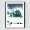 Rolling Waves Narrow Black Frame