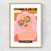 Change Is On The Horizon Narrow Oak Frame