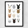 Lamas in Glasses Medium Black Frame