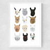 Lamas in Glasses Medium White Frame