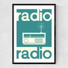 Radio Radio Narrow Black Frame