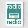 Radio Radio Medium White Frame