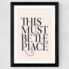 This Must Be The Place Wide Black Frame