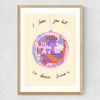 I Love You But I've Chosen Disco Medium Oak Frame