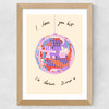 I Love You But I've Chosen Disco Wide Oak Frame