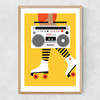 Roller Boots Narrow Oak Frame