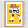 Roller Boots Wide Oak Frame