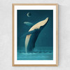 Humpback Whale Medium Oak Frame