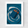Dr. Who Medium White Frame