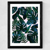 Leaves Wide Black Frame