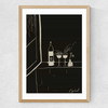 Wine and Friends Medium Oak Frame