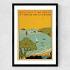 Coney Island by Indieprints Medium Black Frame