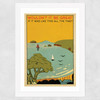 Coney Island by Indieprints Wide White Frame