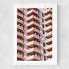 Apartment Block Medium White Frame