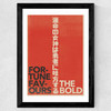 Japanese Typo 1 Wide Black Frame