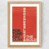 Japanese Typo 1 Wide Oak Frame